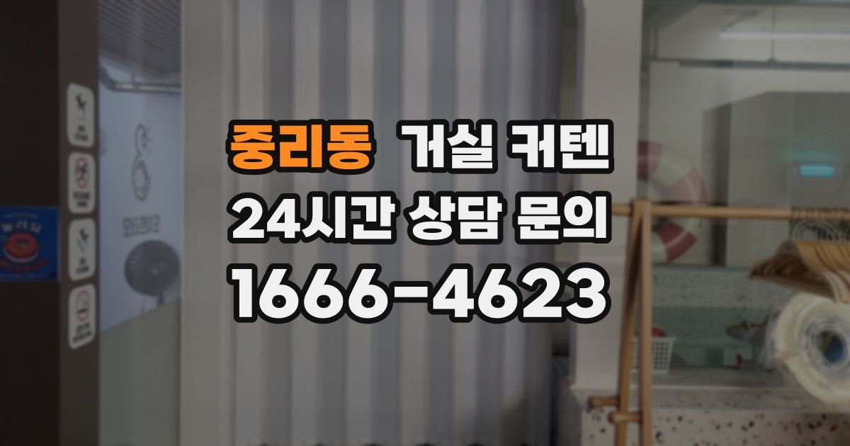 중리동 거실 커텐