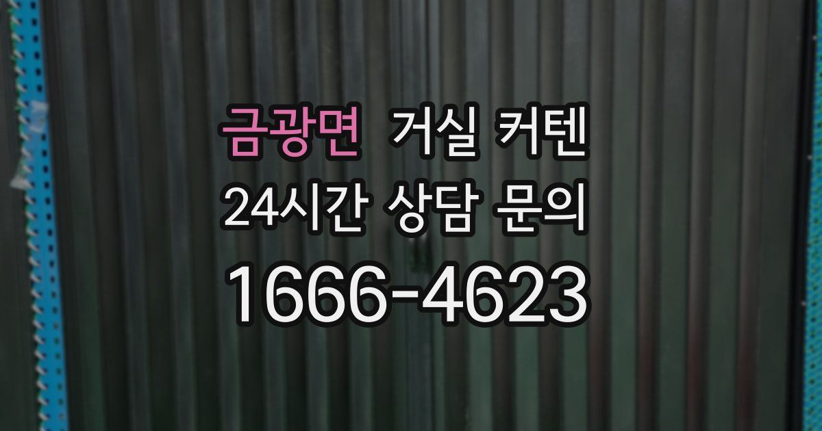 금광면 거실 커텐