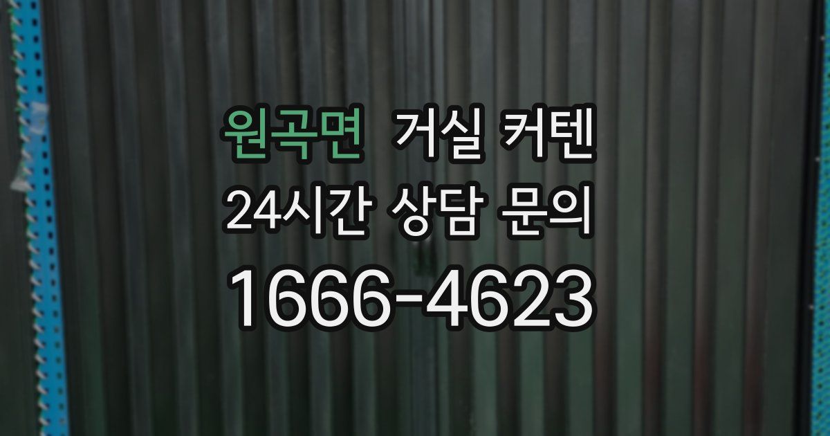원곡면 거실 커텐