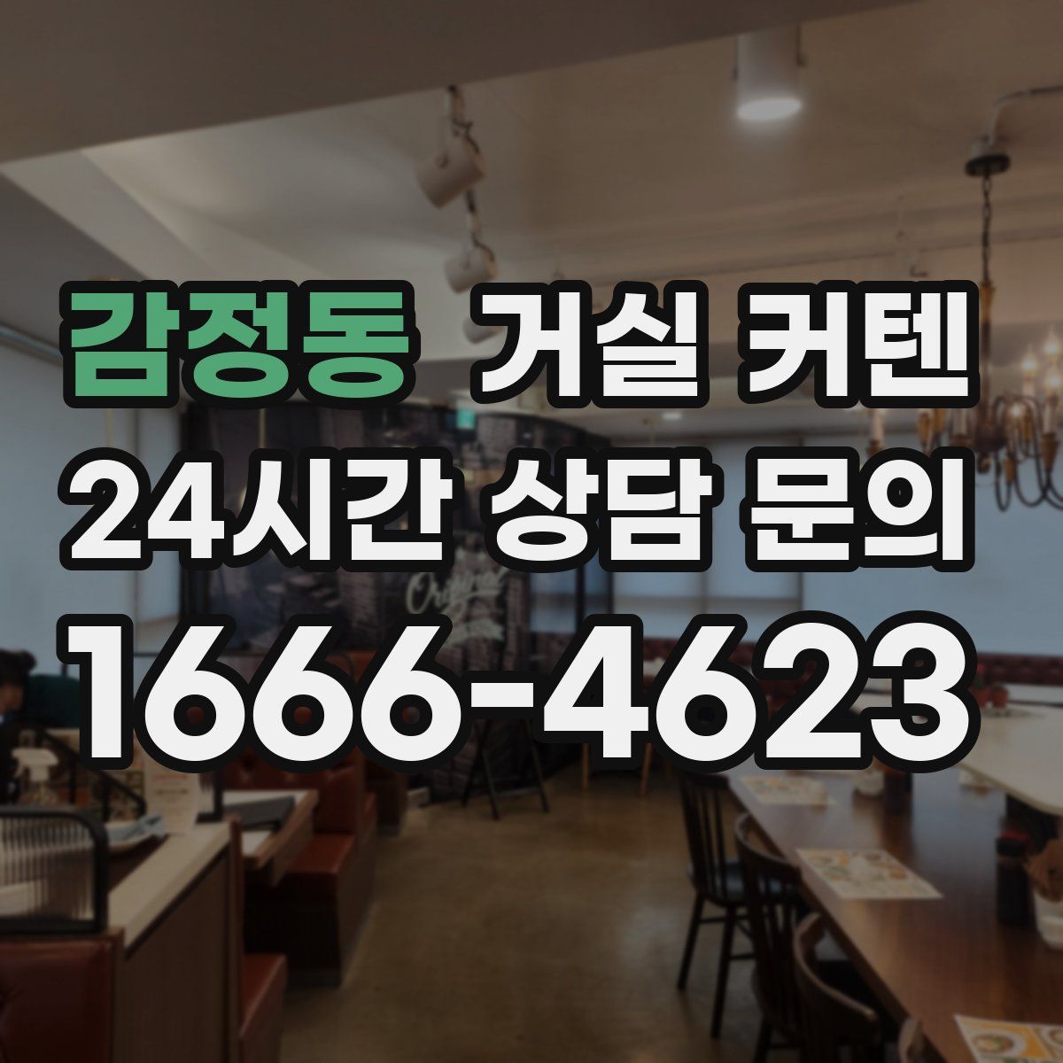 감정동 거실 커텐