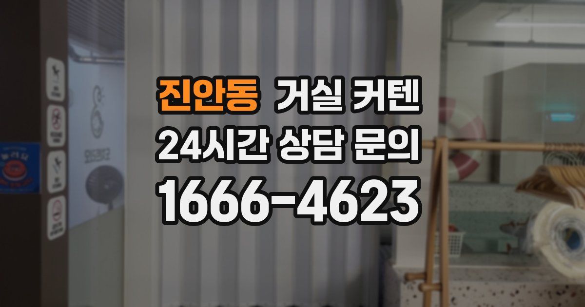 진안동 거실 커텐