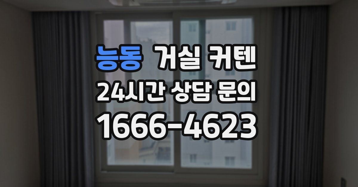 능동 거실 커텐