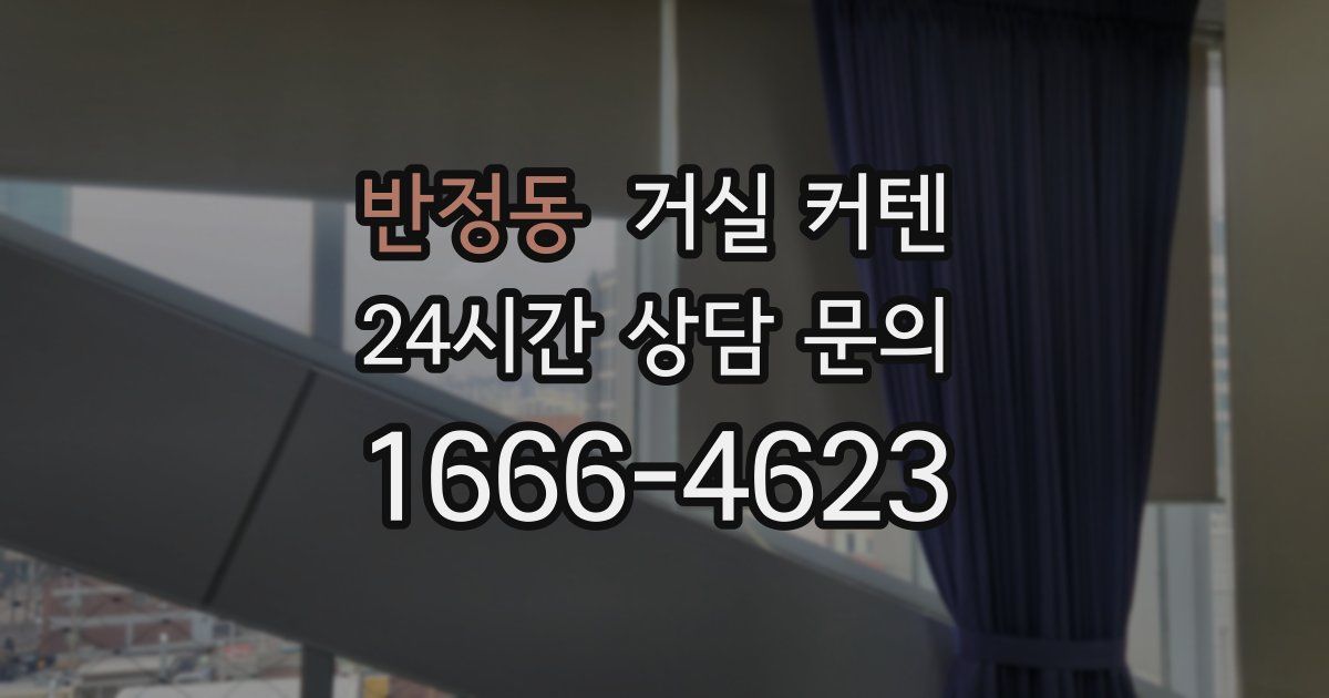 반정동 거실 커텐