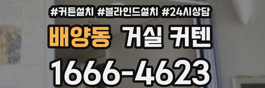 배양동 거실 커텐