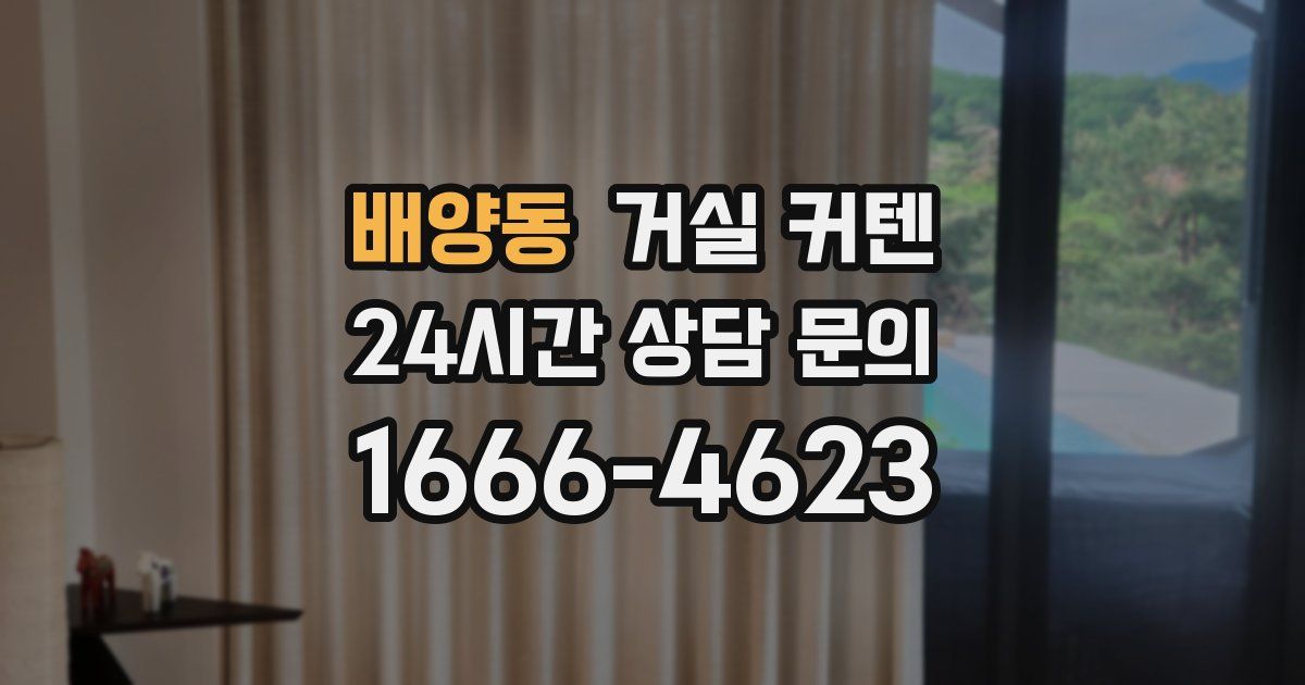 배양동 거실 커텐