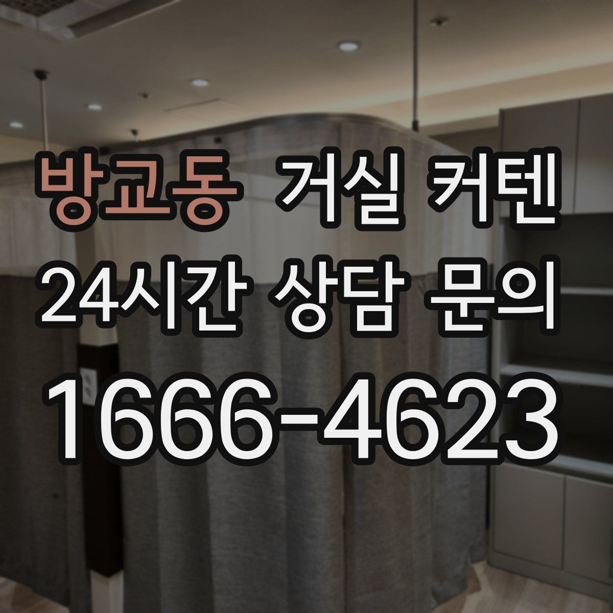 방교동 거실 커텐