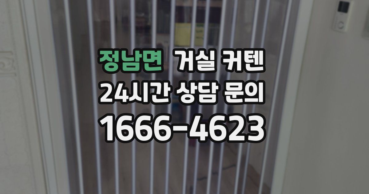 정남면 거실 커텐