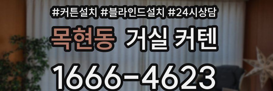 목현동 거실 커텐