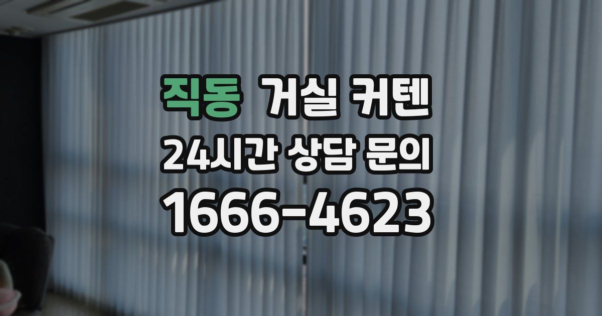 직동 거실 커텐