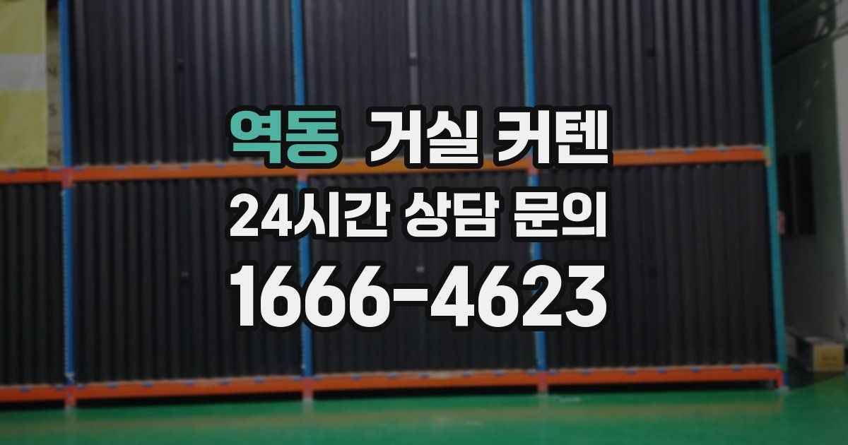 역동 거실 커텐