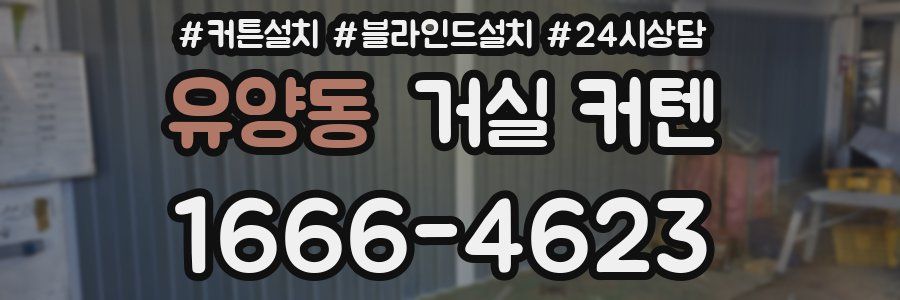 유양동 거실 커텐