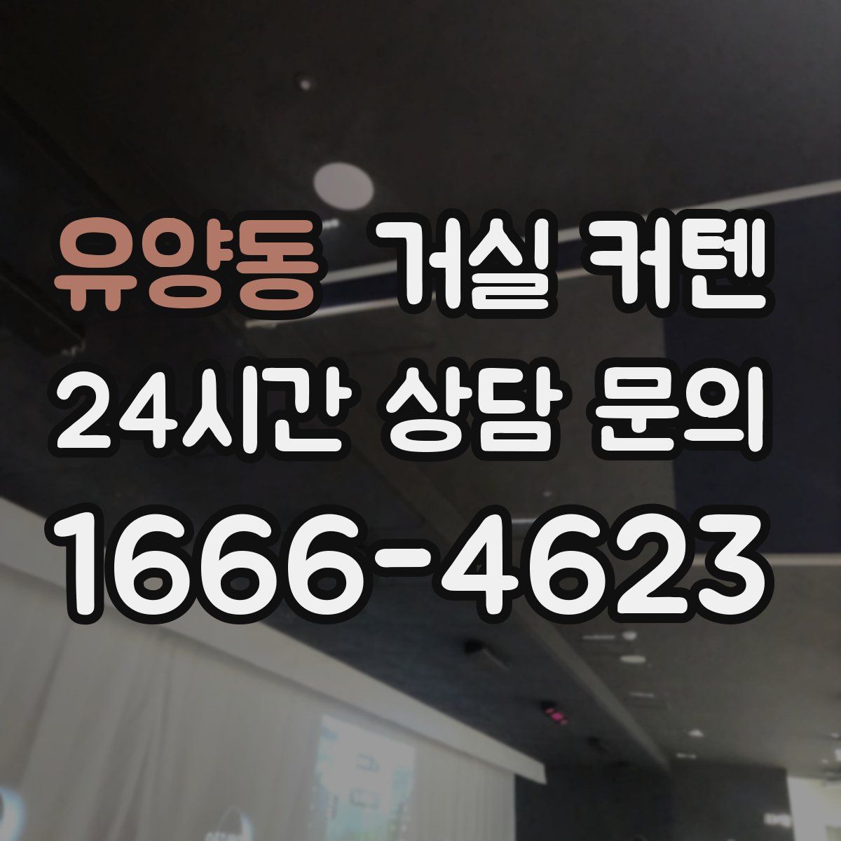 유양동 거실 커텐