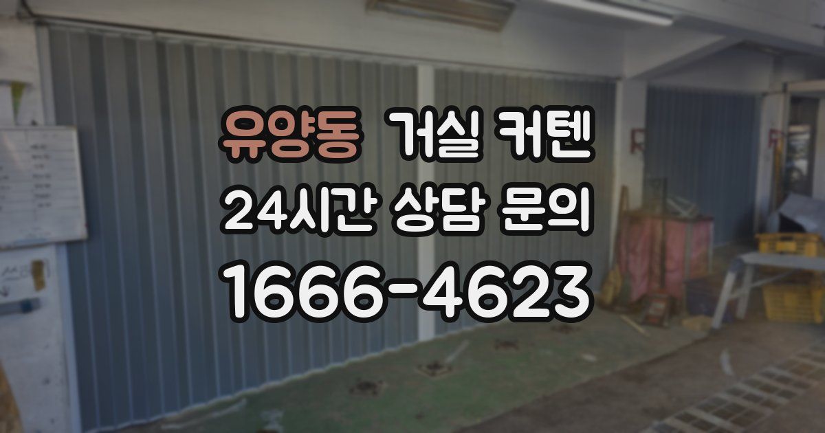 유양동 거실 커텐