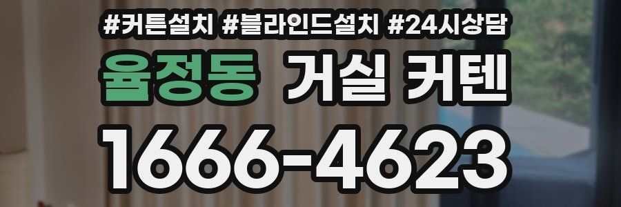 율정동 거실 커텐