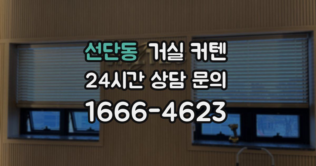 선단동 거실 커텐