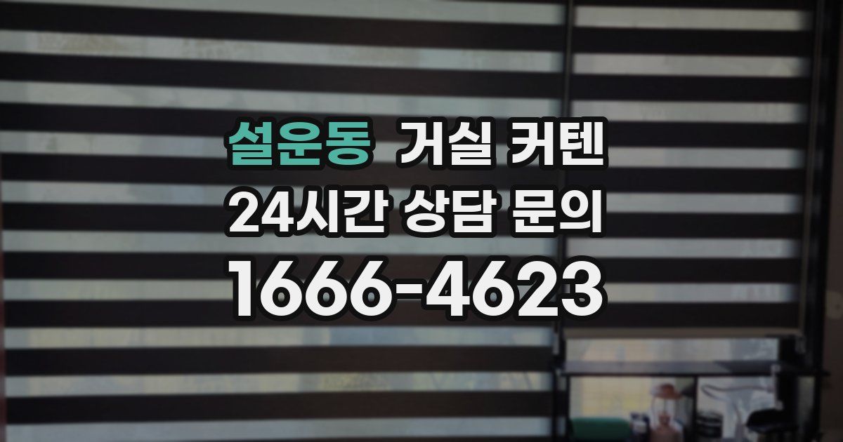 설운동 거실 커텐