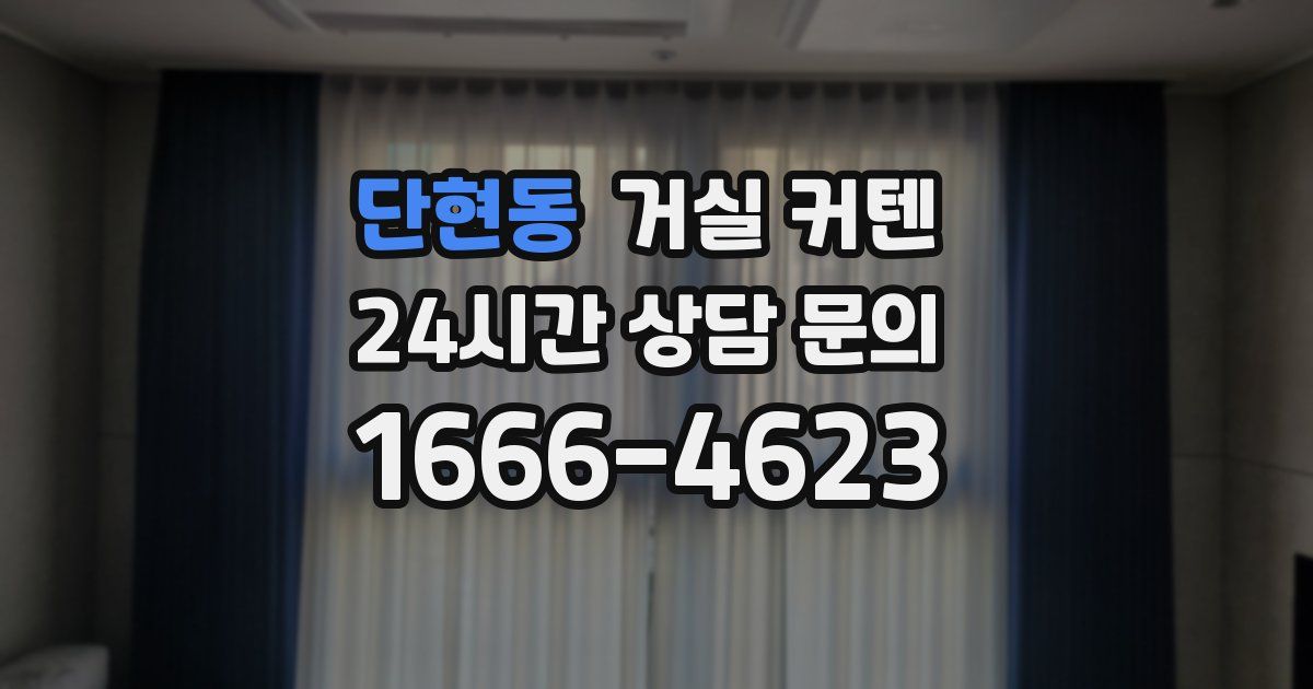 단현동 거실 커텐
