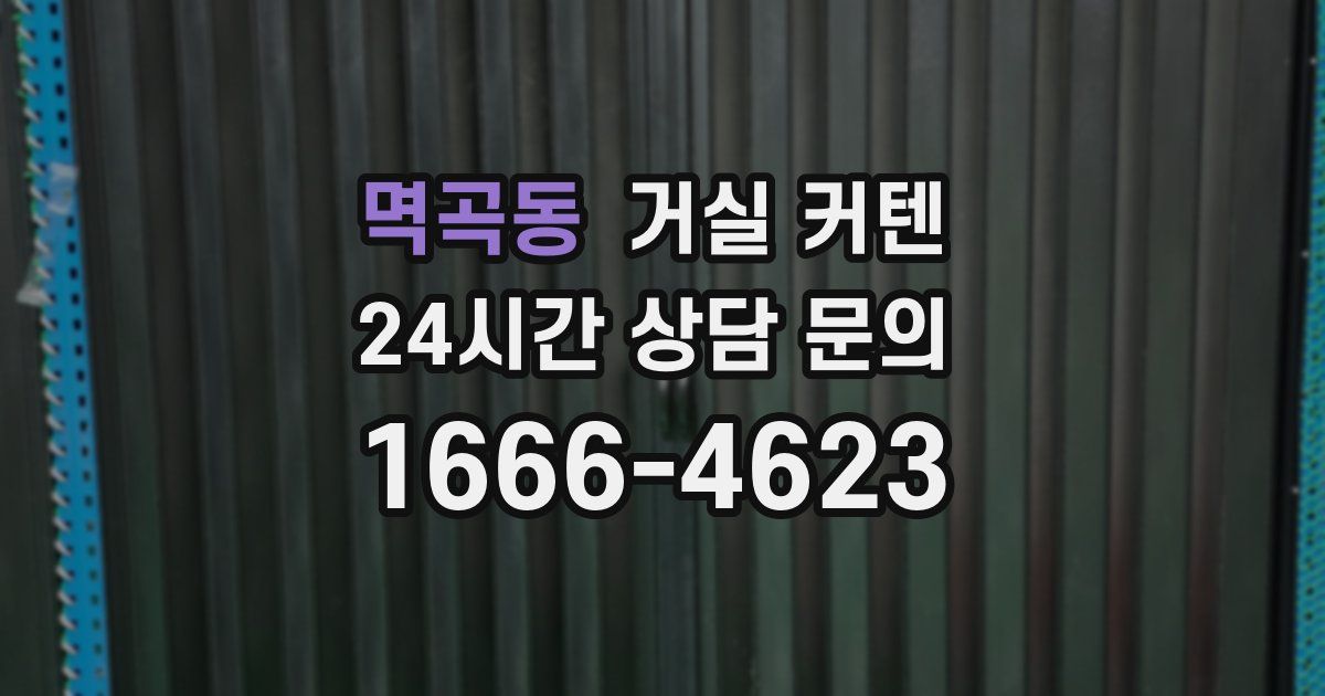 멱곡동 거실 커텐