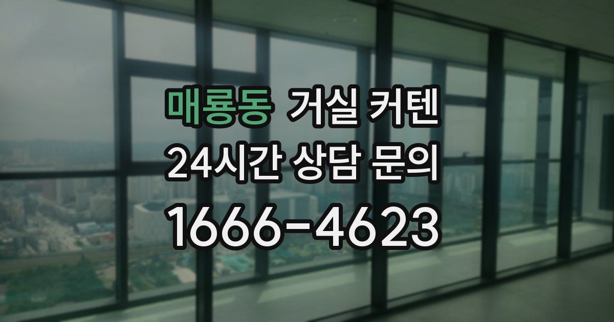 매룡동 거실 커텐