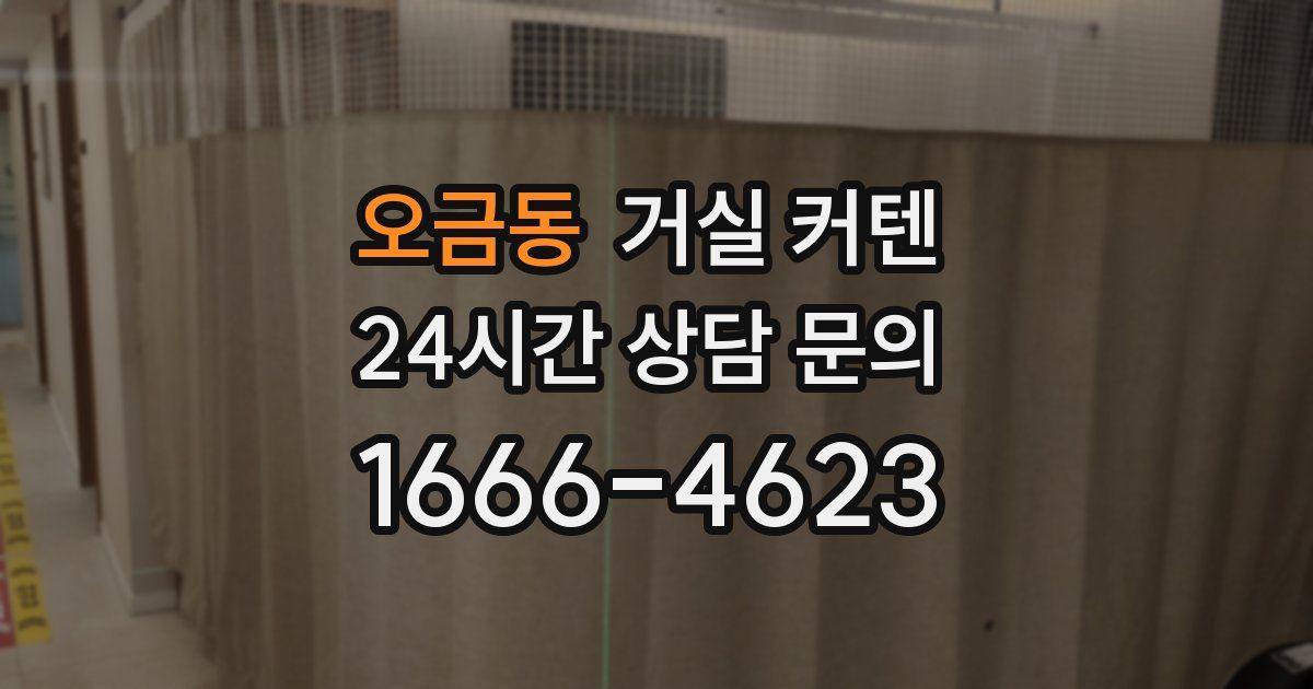 오금동 거실 커텐
