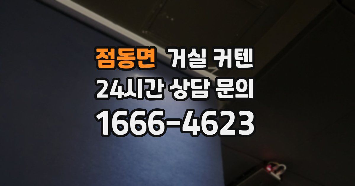 점동면 거실 커텐