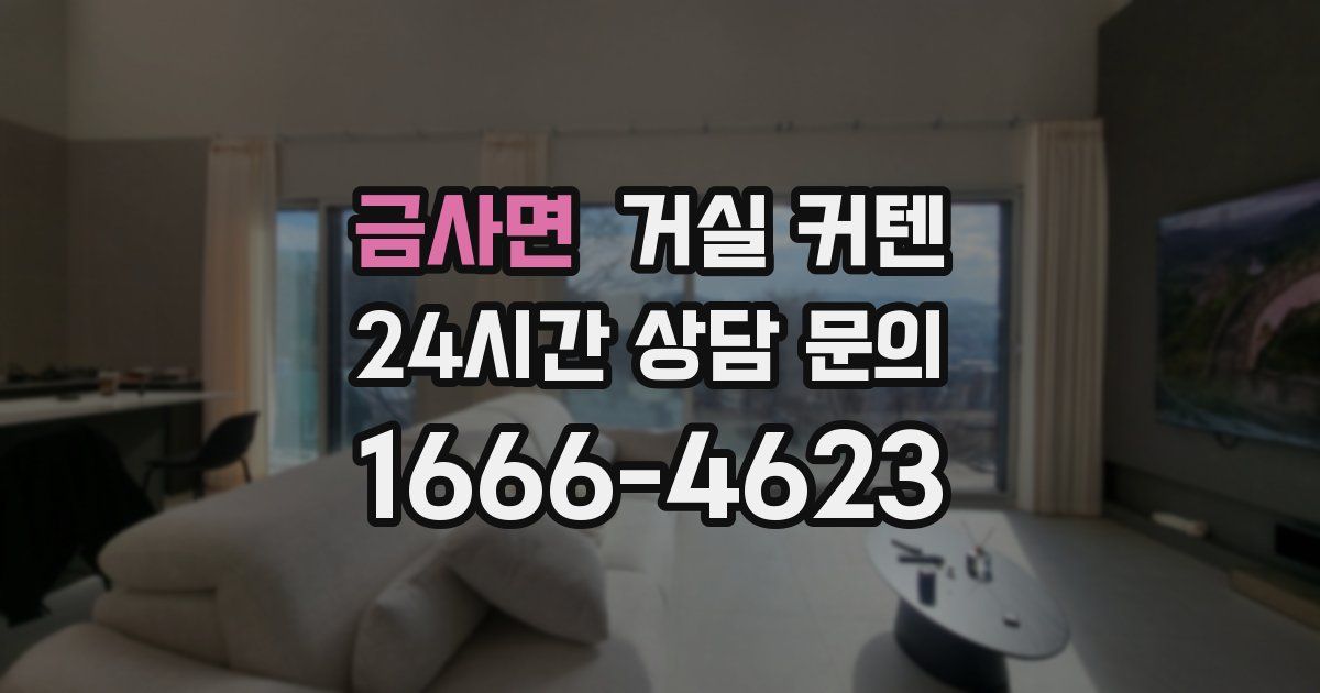 금사면 거실 커텐