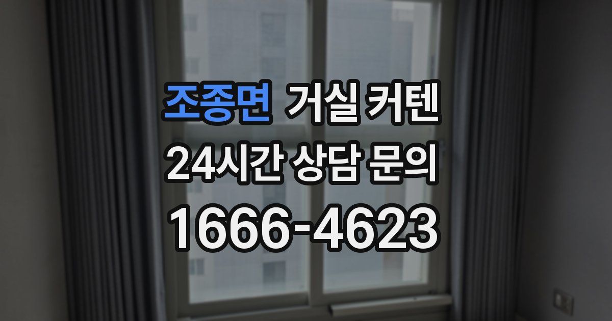 조종면 거실 커텐