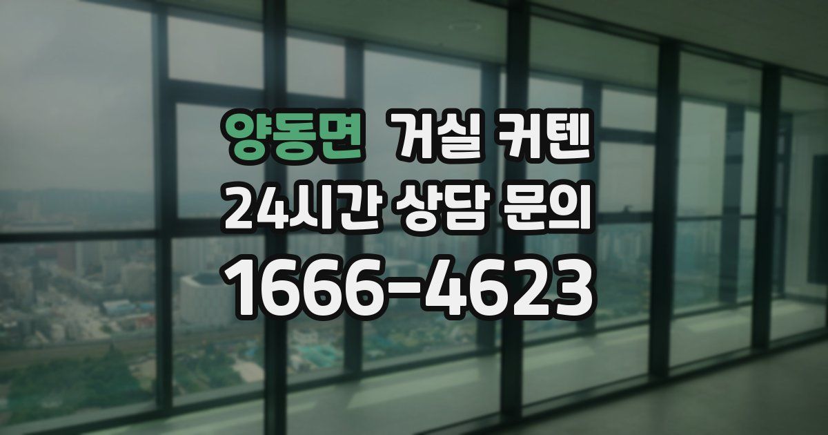 양동면 거실 커텐