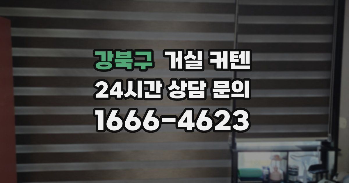 강북구 거실 커텐