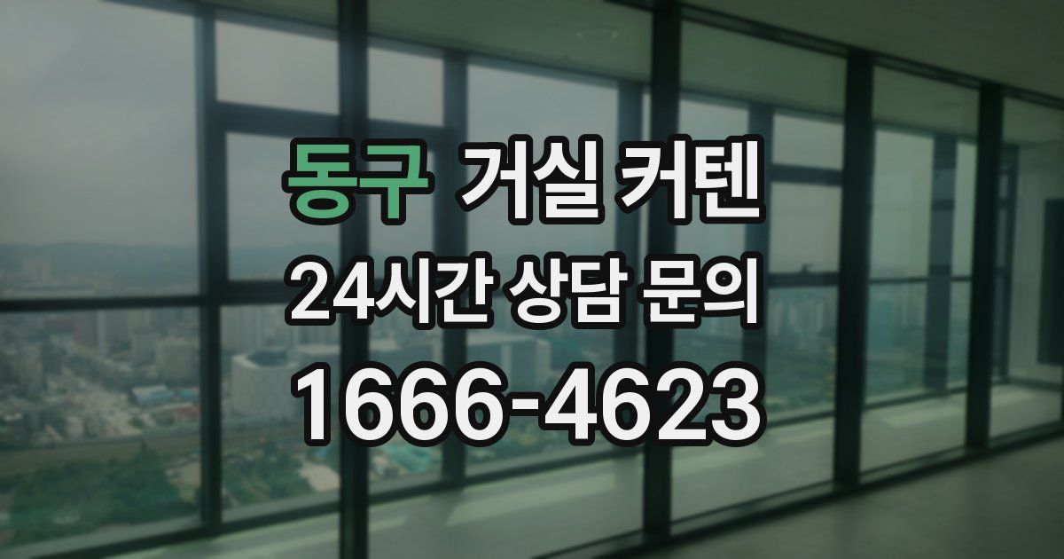 동구 거실 커텐