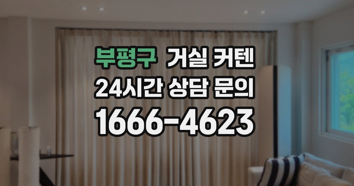 부평구 거실 커텐