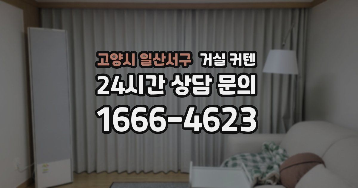고양시 일산서구 거실 커텐