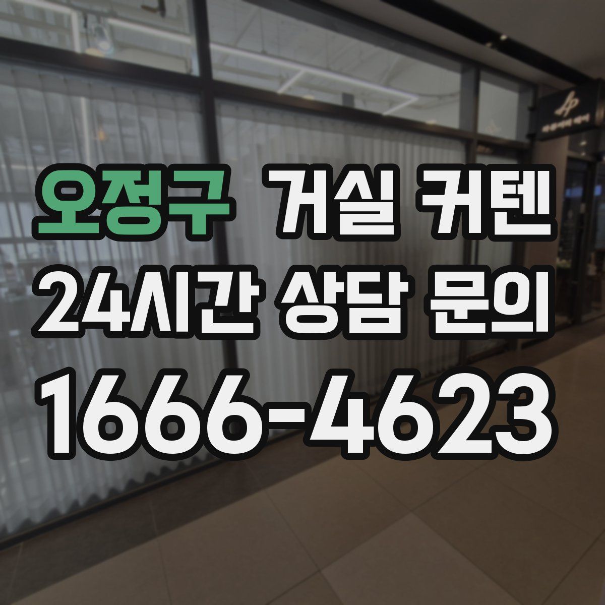 오정구 거실 커텐