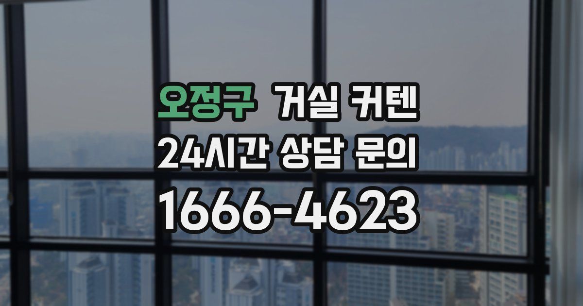오정구 거실 커텐