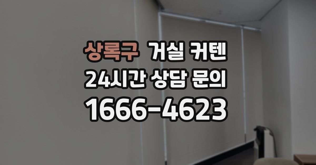 상록구 거실 커텐