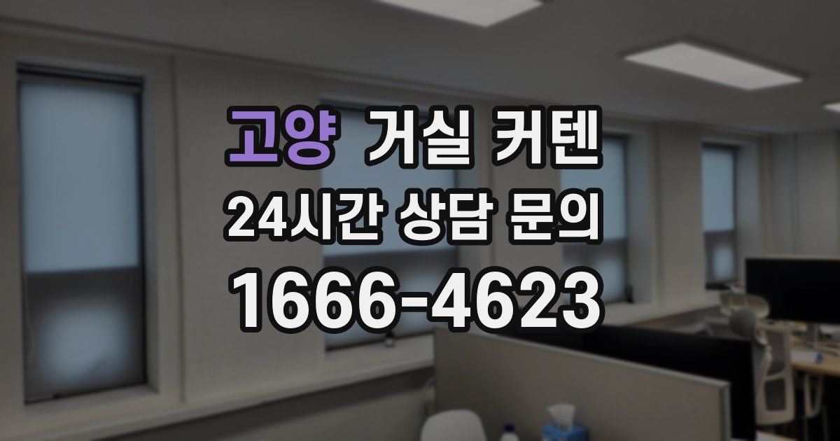 고양 거실 커텐