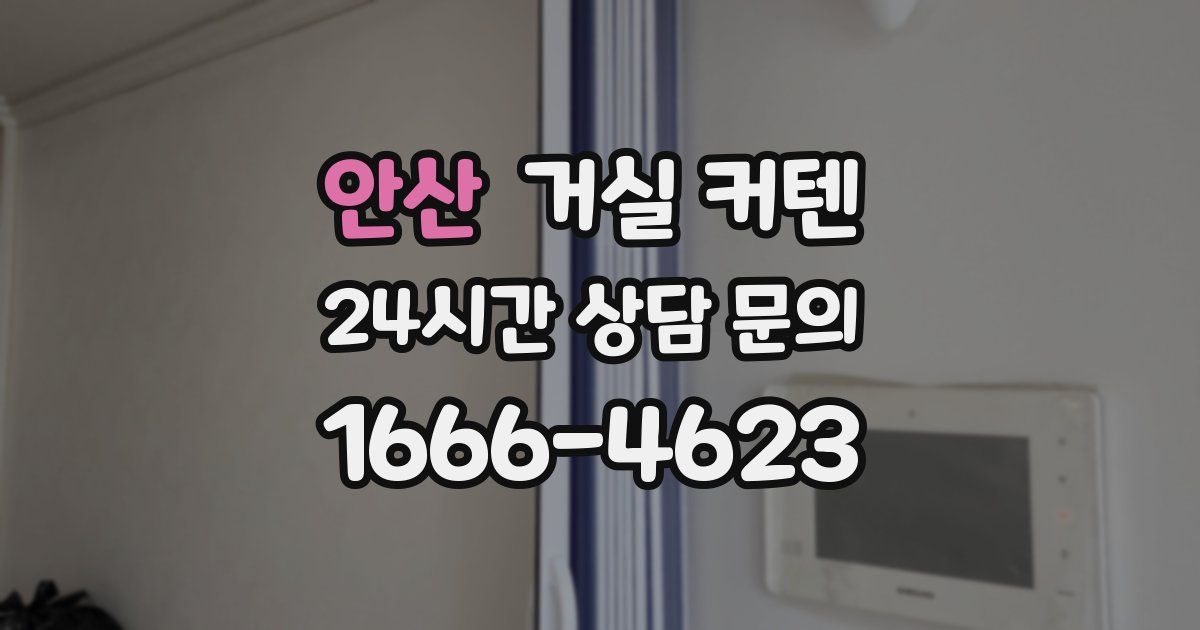 안산 거실 커텐