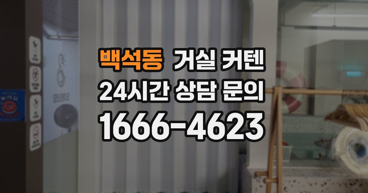백석동 거실 커텐