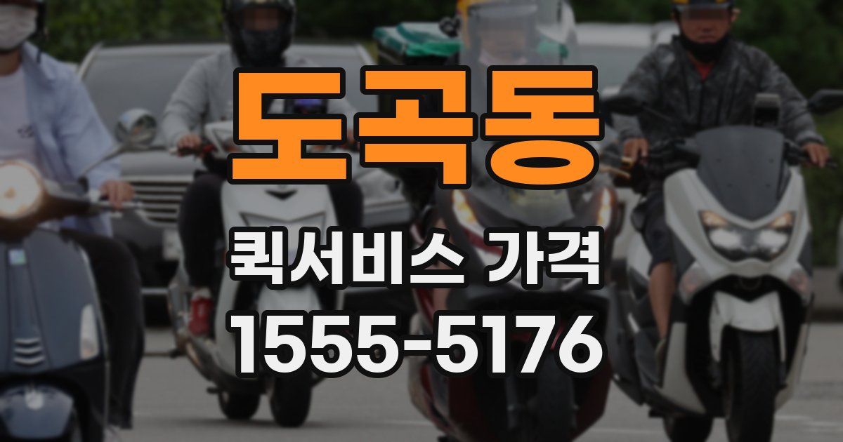 도곡동 퀵서비스 가격