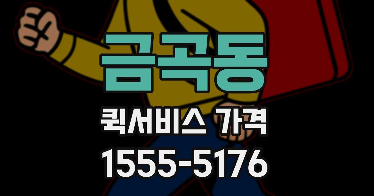 금곡동 퀵서비스 가격