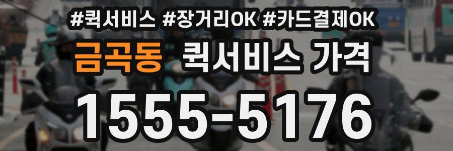 금곡동 퀵서비스 가격