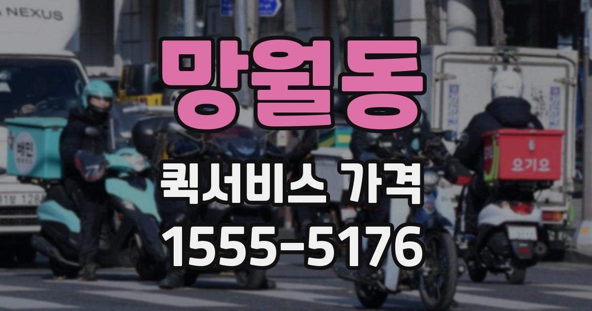 망월동 퀵서비스 가격