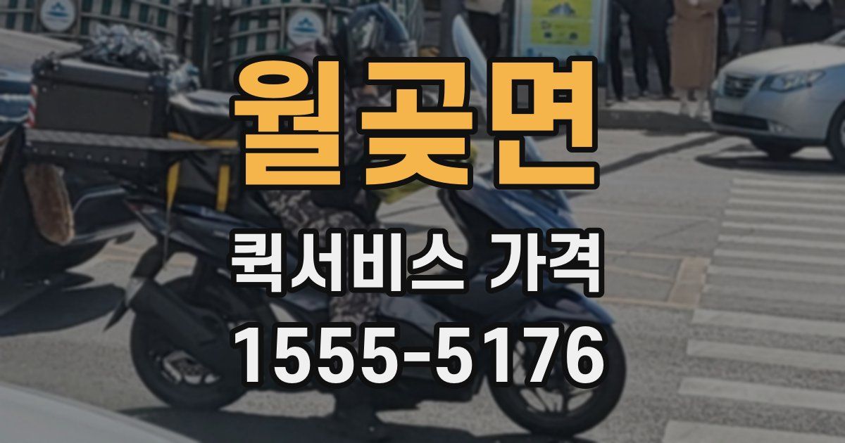 월곶면 퀵서비스 가격