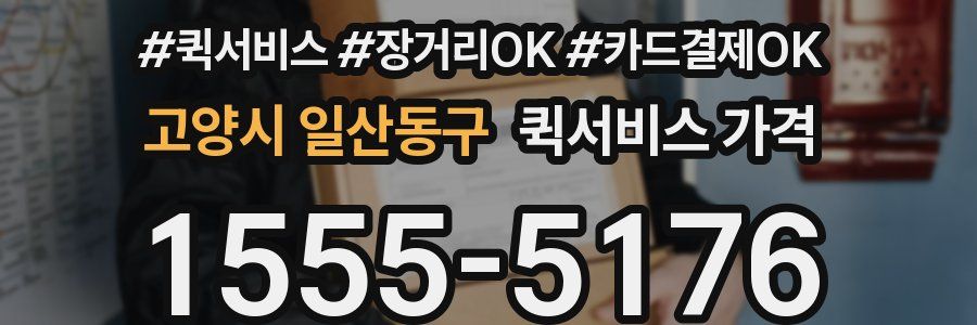 고양시 일산동구 퀵서비스 가격