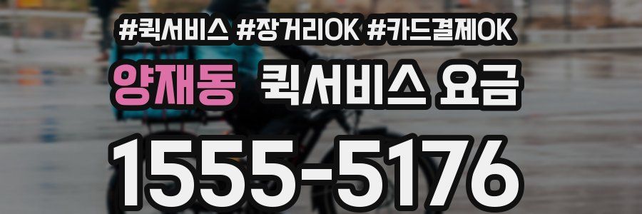 양재동 퀵서비스 요금