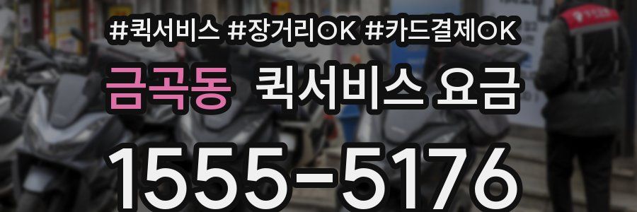 금곡동 퀵서비스 요금