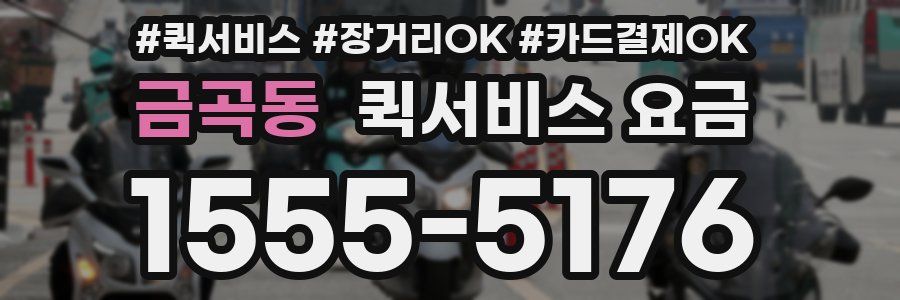 금곡동 퀵서비스 요금
