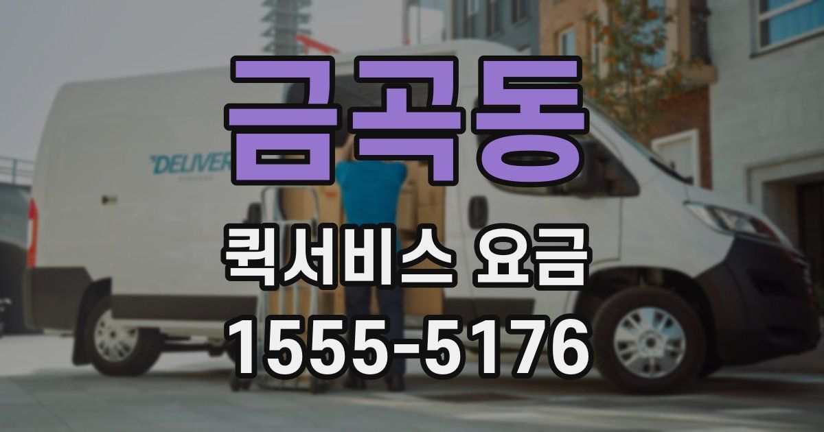 금곡동 퀵서비스 요금