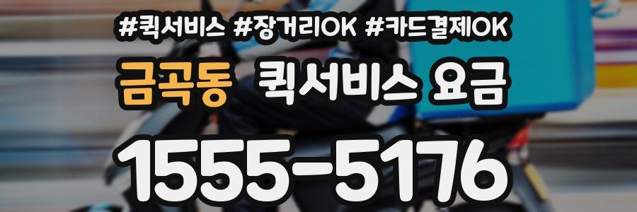 금곡동 퀵서비스 요금