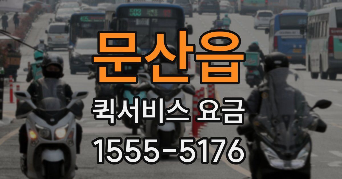 문산읍 퀵서비스 요금